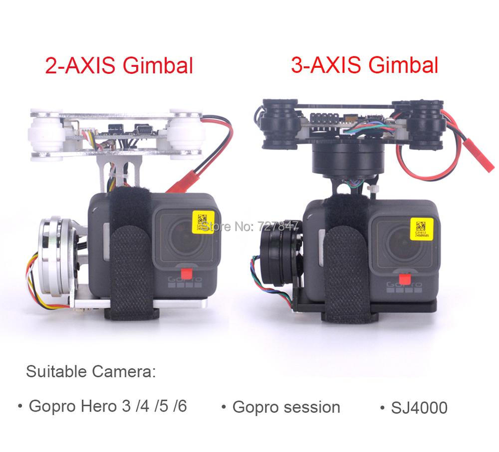 Drone Gimbal For Gopro Hero - Placa rtf fpv 3 eixos/leve, gimbal