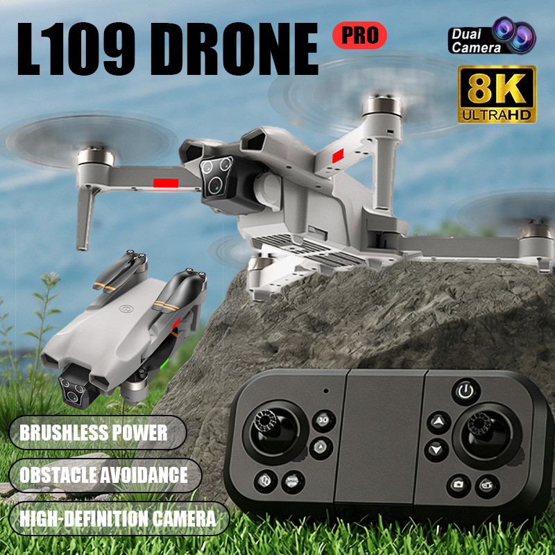 Drone Gimbal 3 Axis - NOVO Drone L017 Pro Brushless com