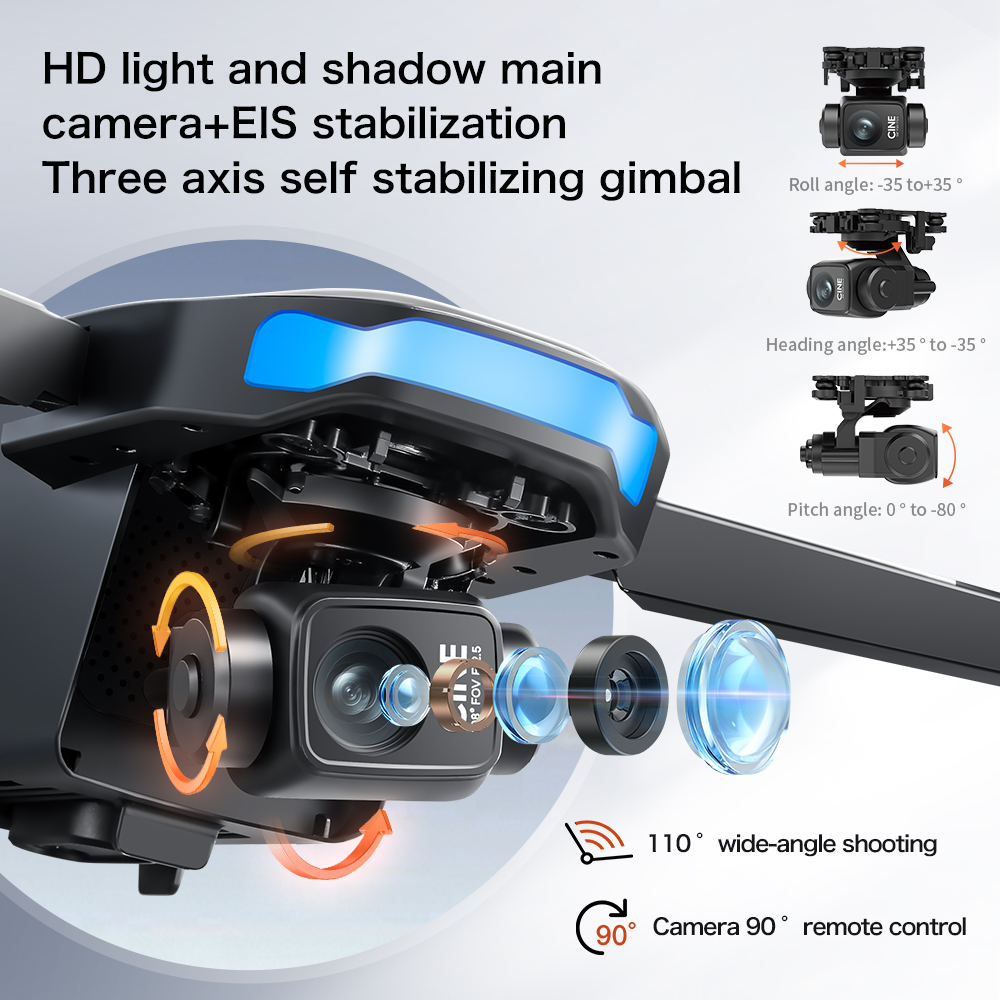 Novo Drone S-X1 MAX GPS 8K Pro - Drone Gimbal 3 Axis avaliação e preço