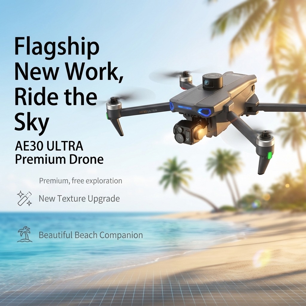 NOVO Drone AE30 Ultra com GPS, - Drone Gimbal 3 Axis avaliação e preço